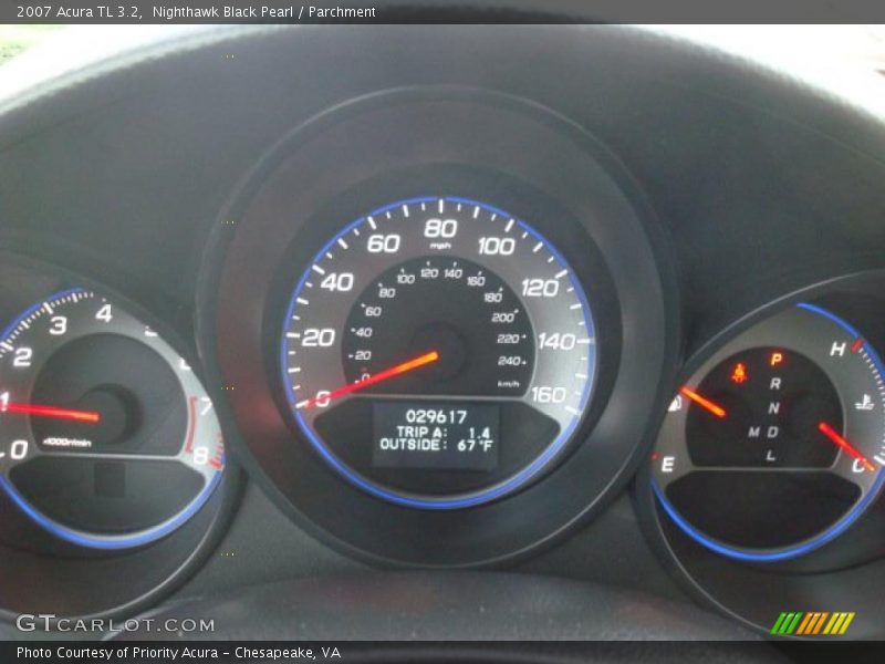 Nighthawk Black Pearl / Parchment 2007 Acura TL 3.2
