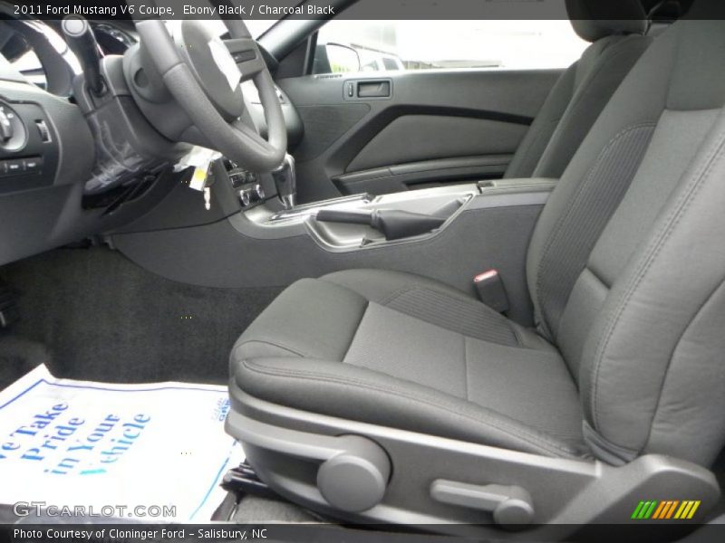 Ebony Black / Charcoal Black 2011 Ford Mustang V6 Coupe