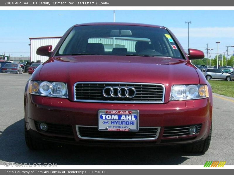 Crimson Red Pearl Effect / Ebony 2004 Audi A4 1.8T Sedan