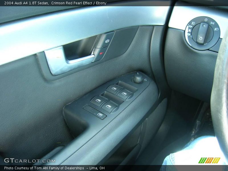 Crimson Red Pearl Effect / Ebony 2004 Audi A4 1.8T Sedan