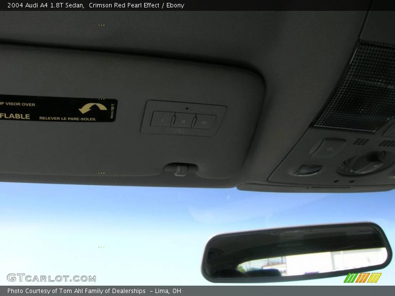 Crimson Red Pearl Effect / Ebony 2004 Audi A4 1.8T Sedan