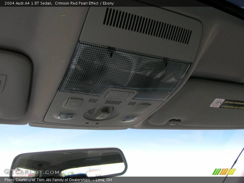 Crimson Red Pearl Effect / Ebony 2004 Audi A4 1.8T Sedan