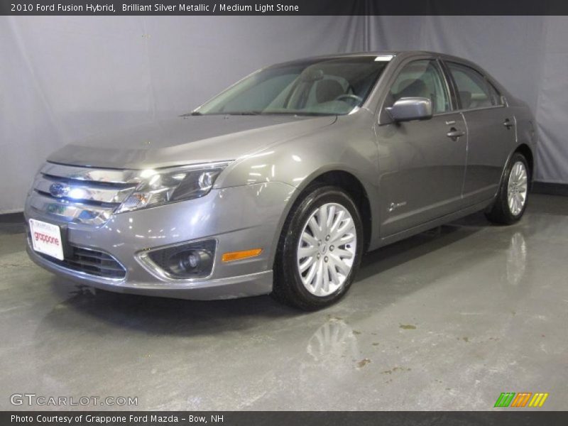 Brilliant Silver Metallic / Medium Light Stone 2010 Ford Fusion Hybrid
