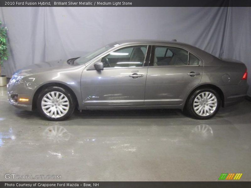 Brilliant Silver Metallic / Medium Light Stone 2010 Ford Fusion Hybrid