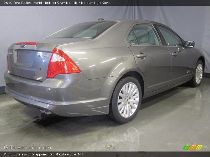 Brilliant Silver Metallic / Medium Light Stone 2010 Ford Fusion Hybrid