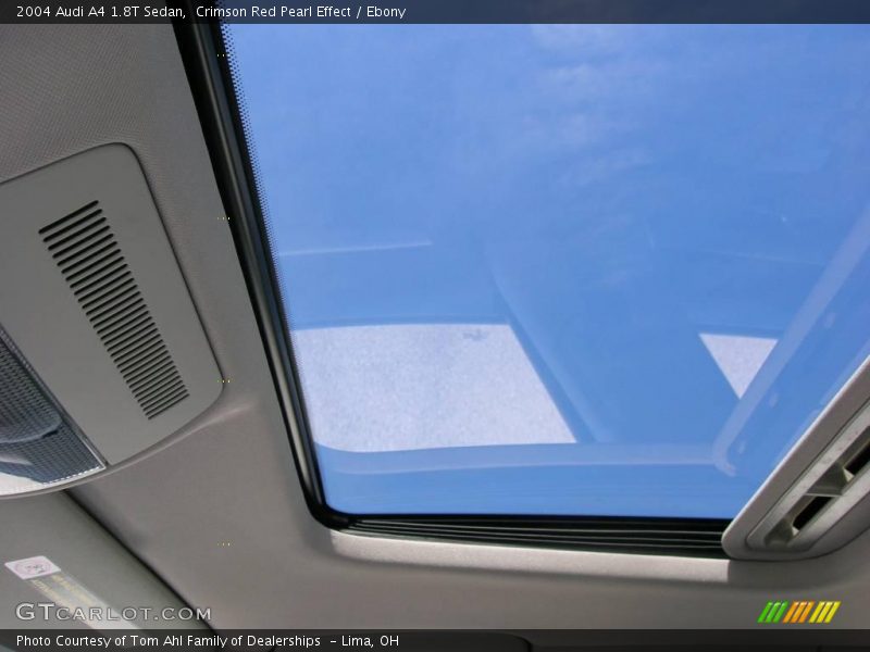 Crimson Red Pearl Effect / Ebony 2004 Audi A4 1.8T Sedan