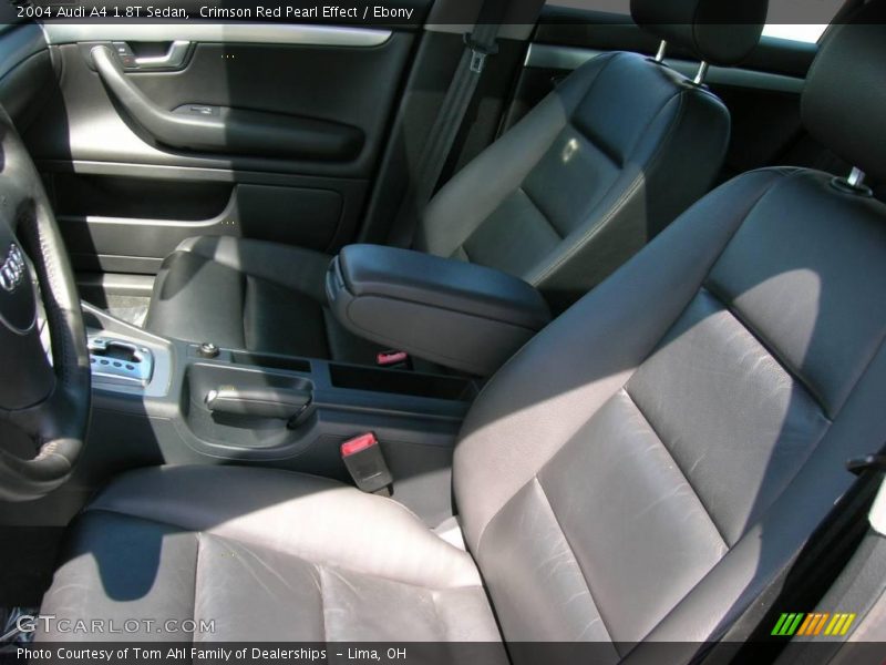 Crimson Red Pearl Effect / Ebony 2004 Audi A4 1.8T Sedan