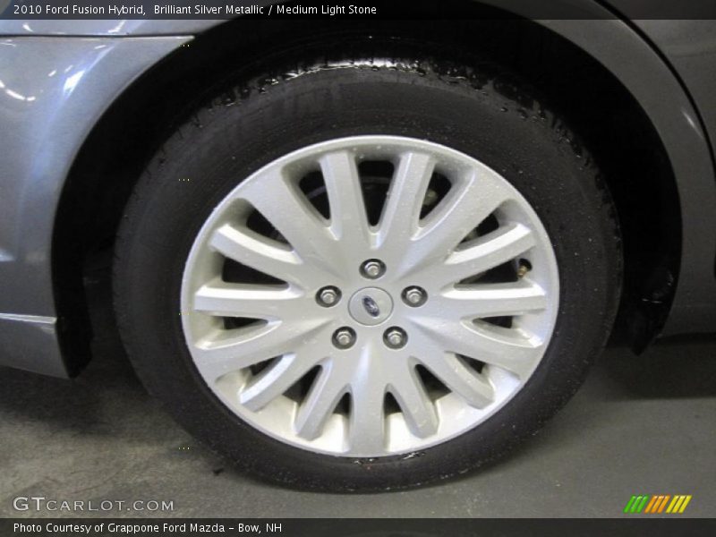 Brilliant Silver Metallic / Medium Light Stone 2010 Ford Fusion Hybrid