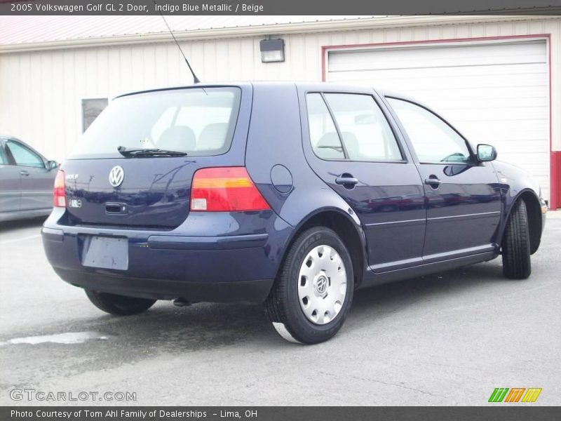 Indigo Blue Metallic / Beige 2005 Volkswagen Golf GL 2 Door