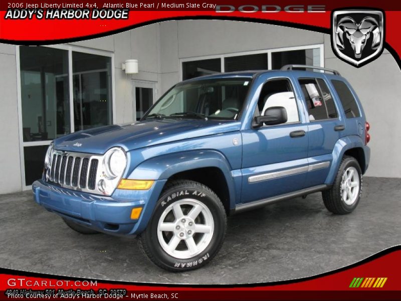 Atlantic Blue Pearl / Medium Slate Gray 2006 Jeep Liberty Limited 4x4
