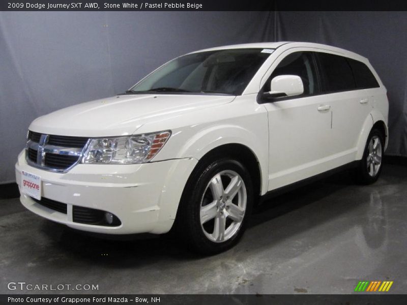 Stone White / Pastel Pebble Beige 2009 Dodge Journey SXT AWD