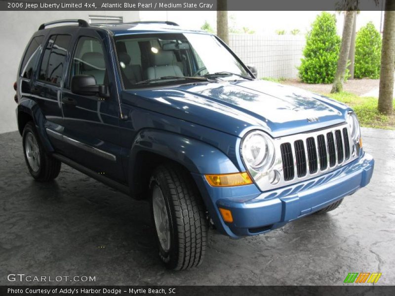 Atlantic Blue Pearl / Medium Slate Gray 2006 Jeep Liberty Limited 4x4