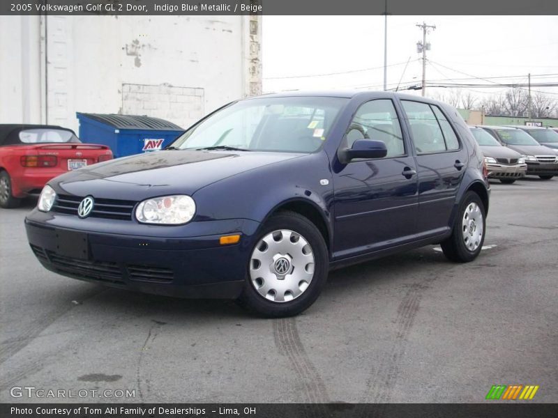 Indigo Blue Metallic / Beige 2005 Volkswagen Golf GL 2 Door