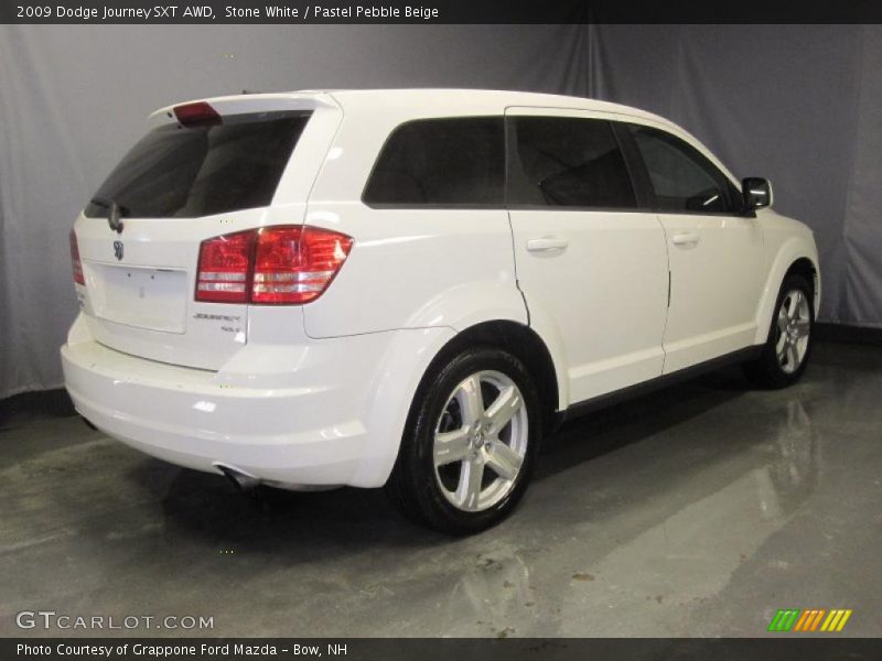 Stone White / Pastel Pebble Beige 2009 Dodge Journey SXT AWD