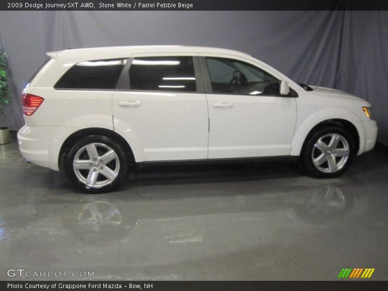 Stone White / Pastel Pebble Beige 2009 Dodge Journey SXT AWD