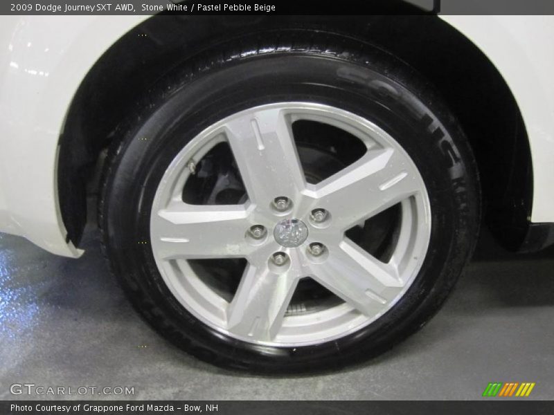 Stone White / Pastel Pebble Beige 2009 Dodge Journey SXT AWD