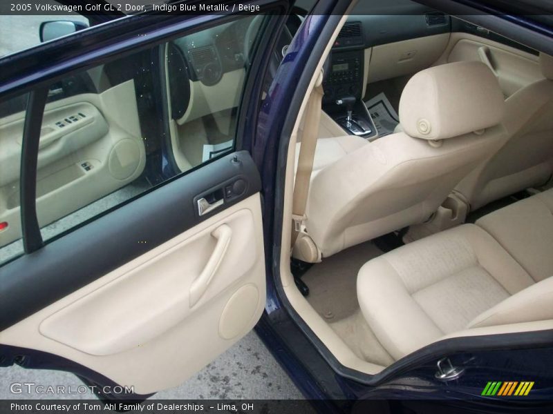 Indigo Blue Metallic / Beige 2005 Volkswagen Golf GL 2 Door