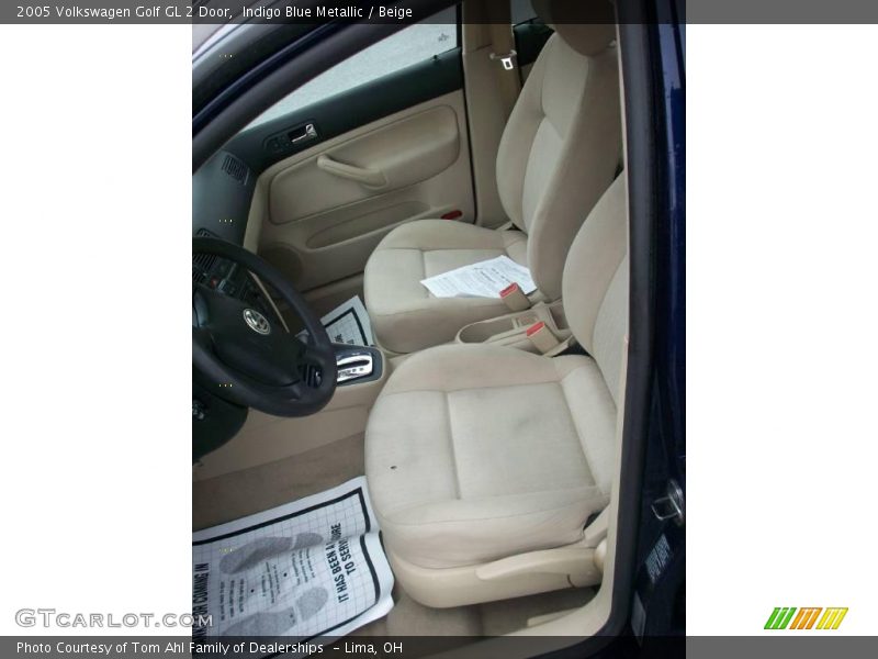Indigo Blue Metallic / Beige 2005 Volkswagen Golf GL 2 Door