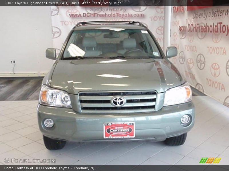 Oasis Green Pearl / Ivory Beige 2007 Toyota Highlander Limited 4WD