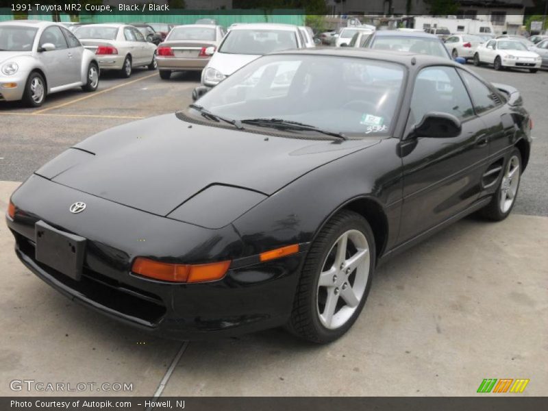 Black / Black 1991 Toyota MR2 Coupe