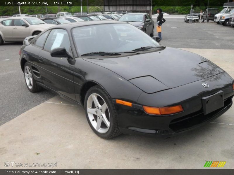 Black / Black 1991 Toyota MR2 Coupe