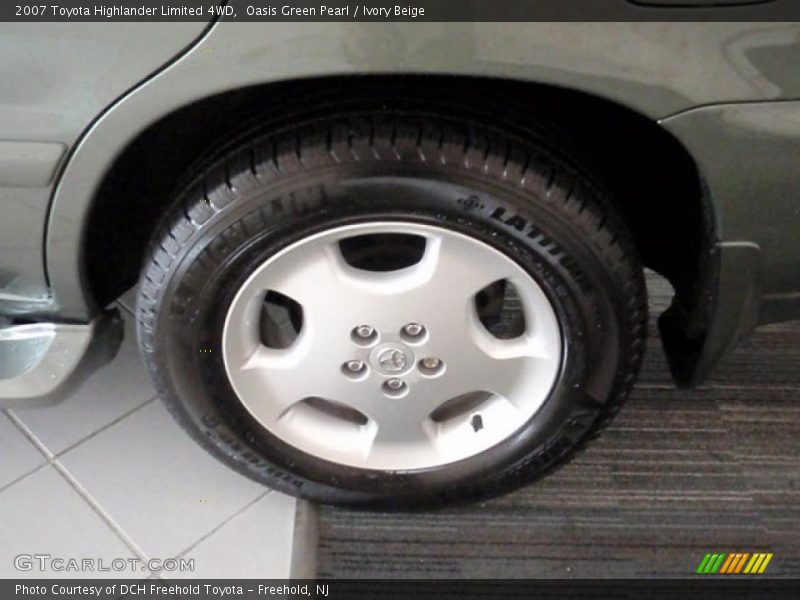 Oasis Green Pearl / Ivory Beige 2007 Toyota Highlander Limited 4WD