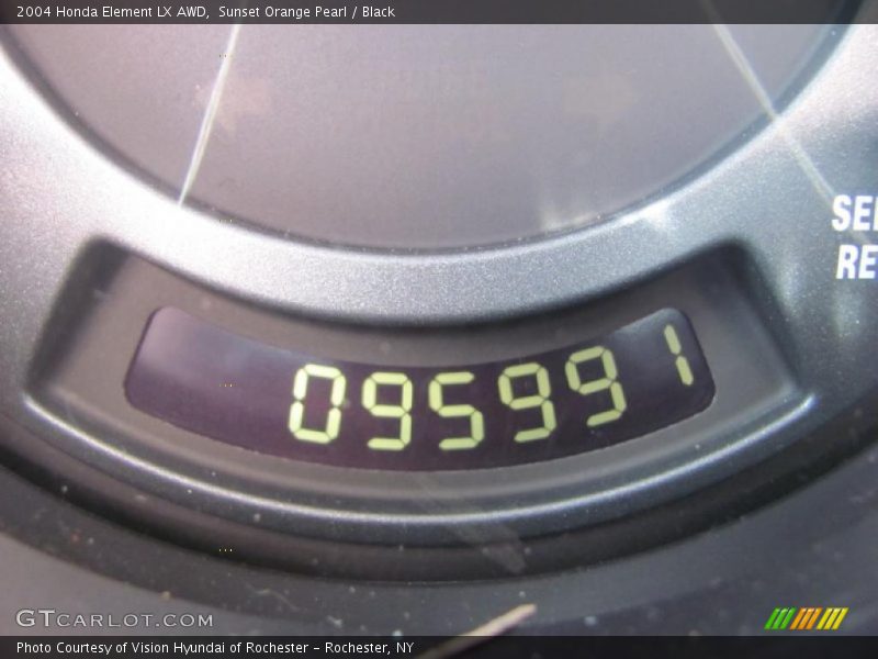 Sunset Orange Pearl / Black 2004 Honda Element LX AWD