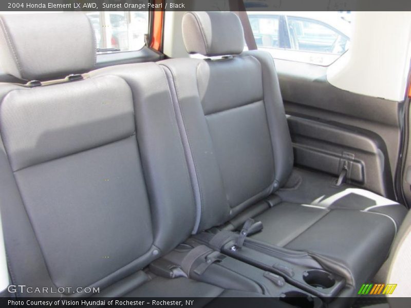 Sunset Orange Pearl / Black 2004 Honda Element LX AWD