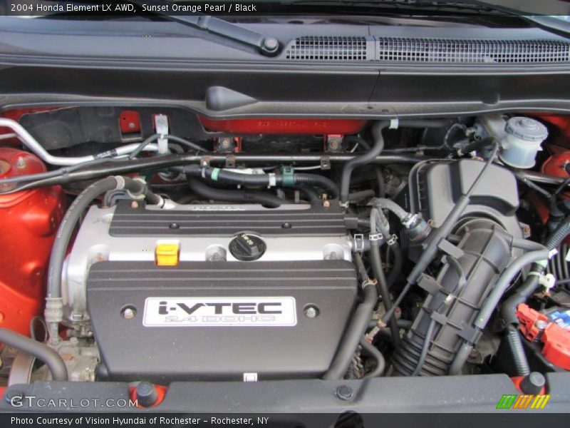 Sunset Orange Pearl / Black 2004 Honda Element LX AWD