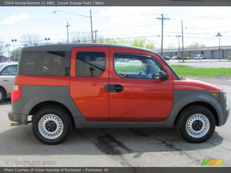 Sunset Orange Pearl / Black 2004 Honda Element LX AWD