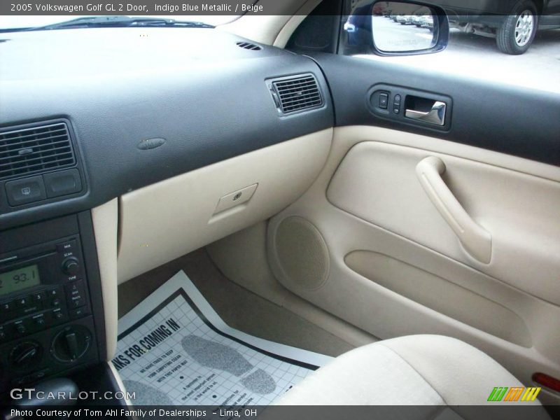 Indigo Blue Metallic / Beige 2005 Volkswagen Golf GL 2 Door