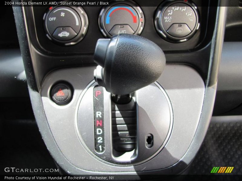 Sunset Orange Pearl / Black 2004 Honda Element LX AWD
