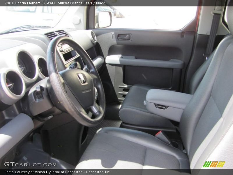 Sunset Orange Pearl / Black 2004 Honda Element LX AWD