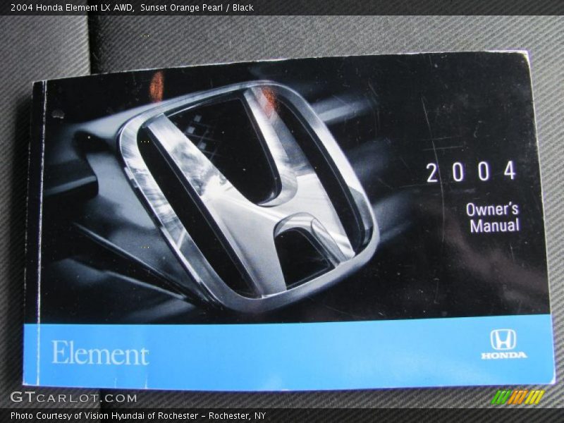 Sunset Orange Pearl / Black 2004 Honda Element LX AWD