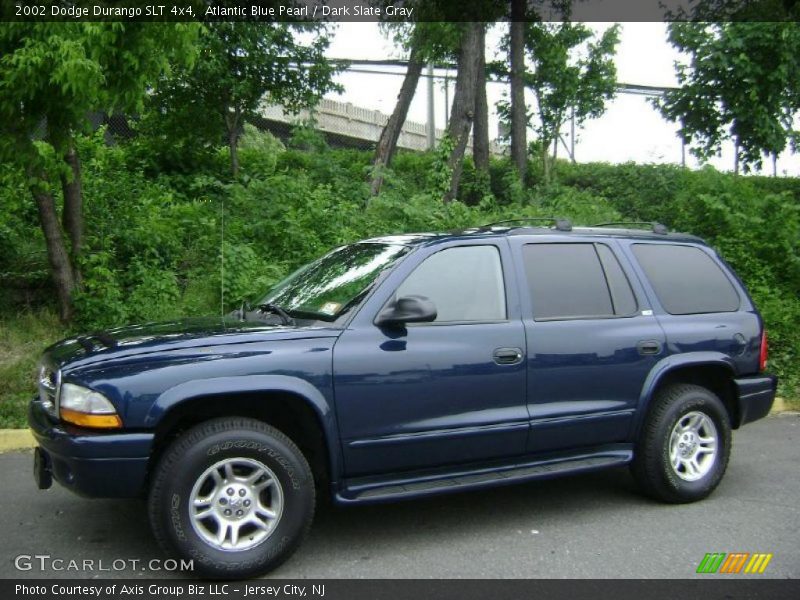 Atlantic Blue Pearl / Dark Slate Gray 2002 Dodge Durango SLT 4x4