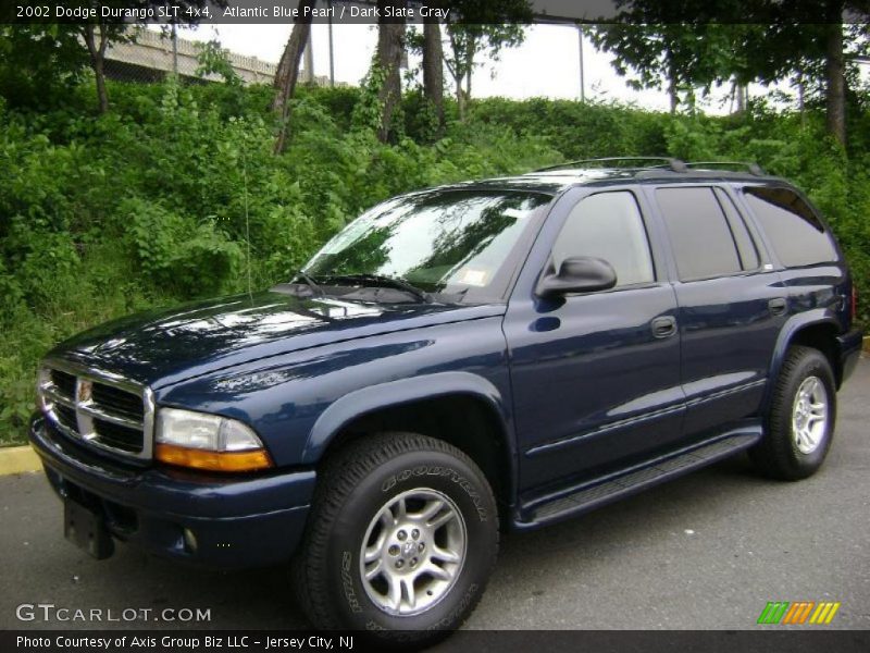Atlantic Blue Pearl / Dark Slate Gray 2002 Dodge Durango SLT 4x4