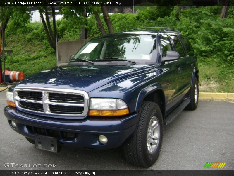 Atlantic Blue Pearl / Dark Slate Gray 2002 Dodge Durango SLT 4x4