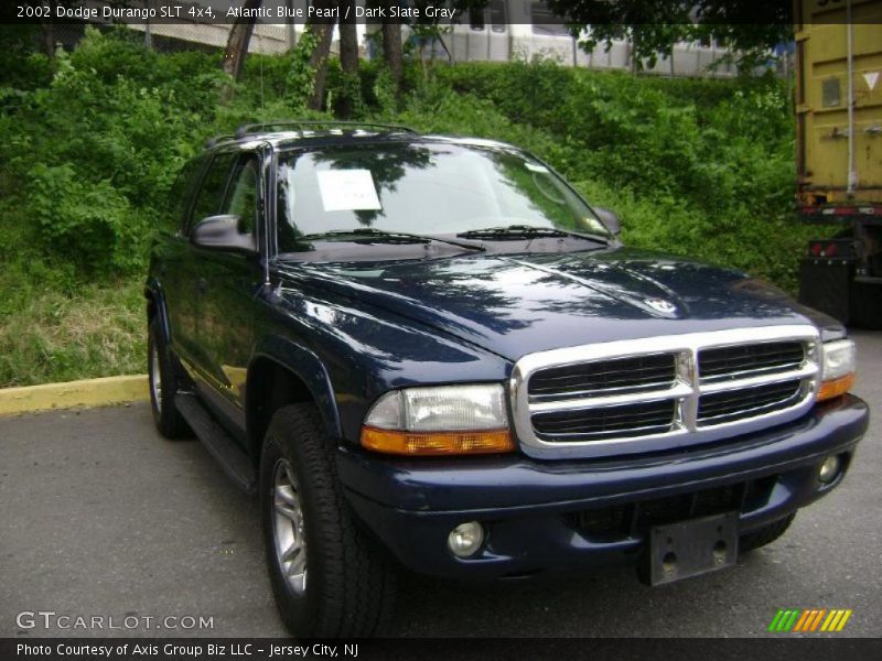 Atlantic Blue Pearl / Dark Slate Gray 2002 Dodge Durango SLT 4x4