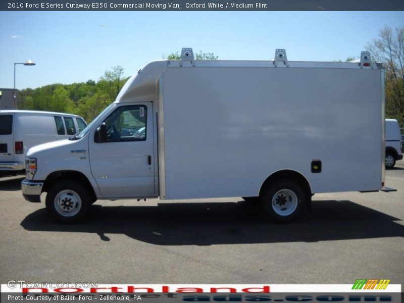 Oxford White / Medium Flint 2010 Ford E Series Cutaway E350 Commercial Moving Van