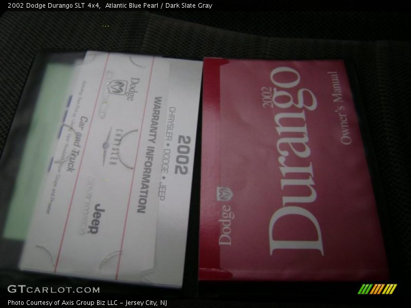 Atlantic Blue Pearl / Dark Slate Gray 2002 Dodge Durango SLT 4x4