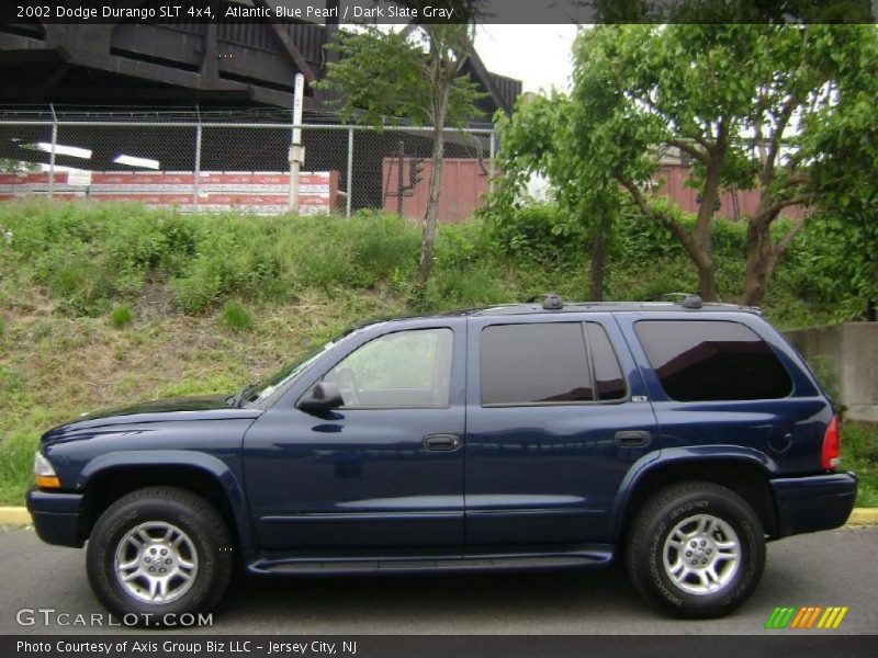 Atlantic Blue Pearl / Dark Slate Gray 2002 Dodge Durango SLT 4x4