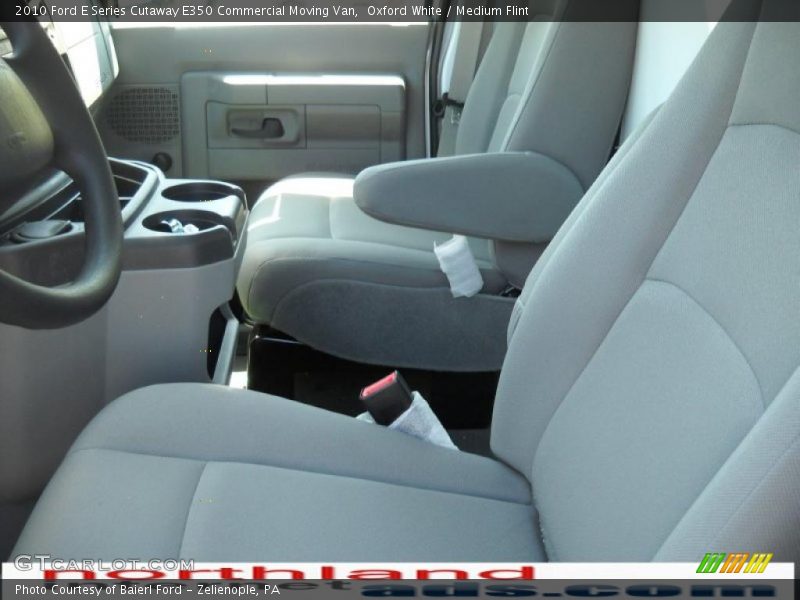 Oxford White / Medium Flint 2010 Ford E Series Cutaway E350 Commercial Moving Van