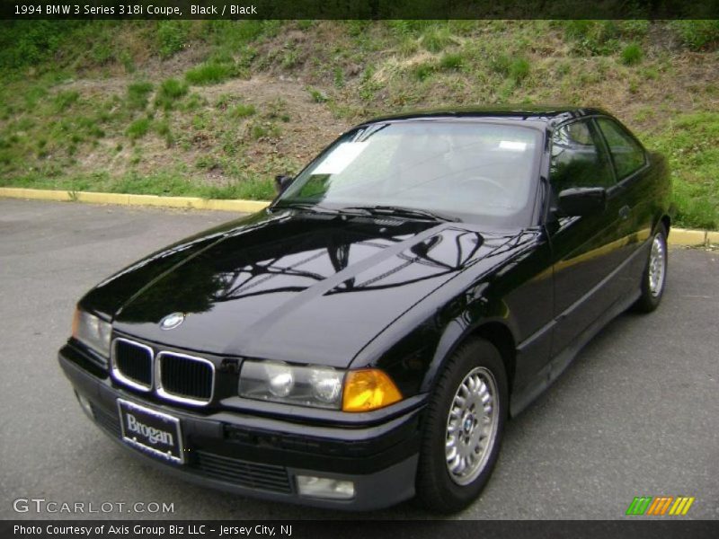 Black / Black 1994 BMW 3 Series 318i Coupe