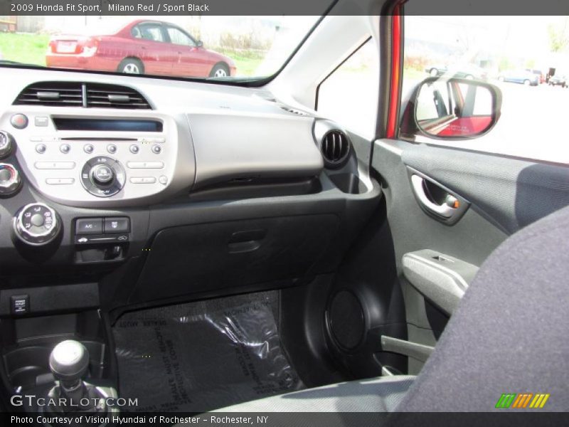 Milano Red / Sport Black 2009 Honda Fit Sport