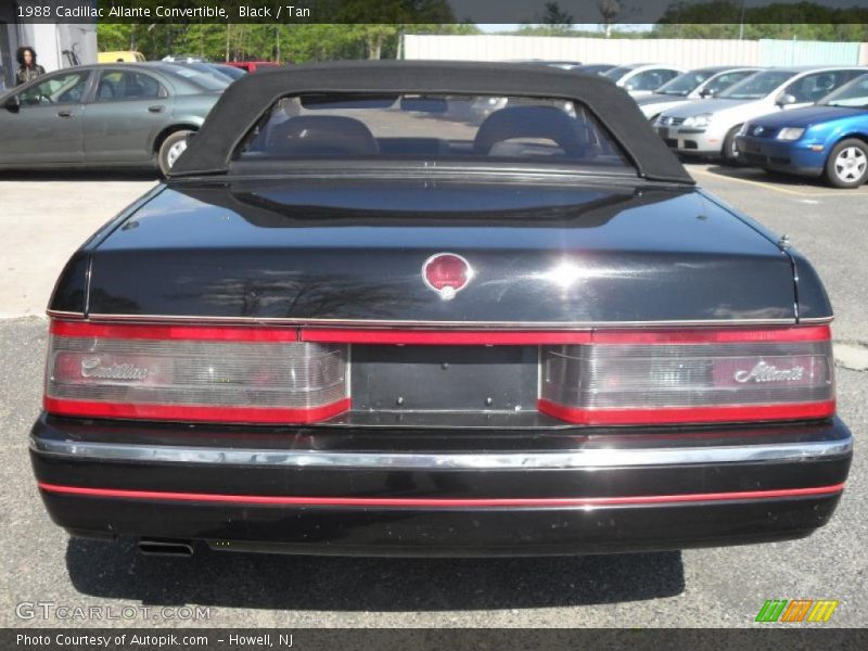 Black / Tan 1988 Cadillac Allante Convertible