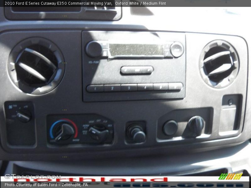 Oxford White / Medium Flint 2010 Ford E Series Cutaway E350 Commercial Moving Van