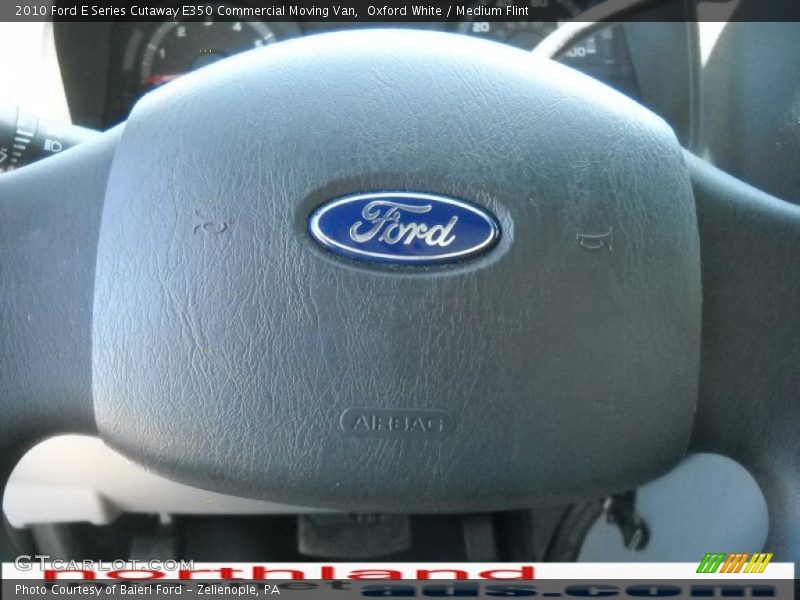 Oxford White / Medium Flint 2010 Ford E Series Cutaway E350 Commercial Moving Van