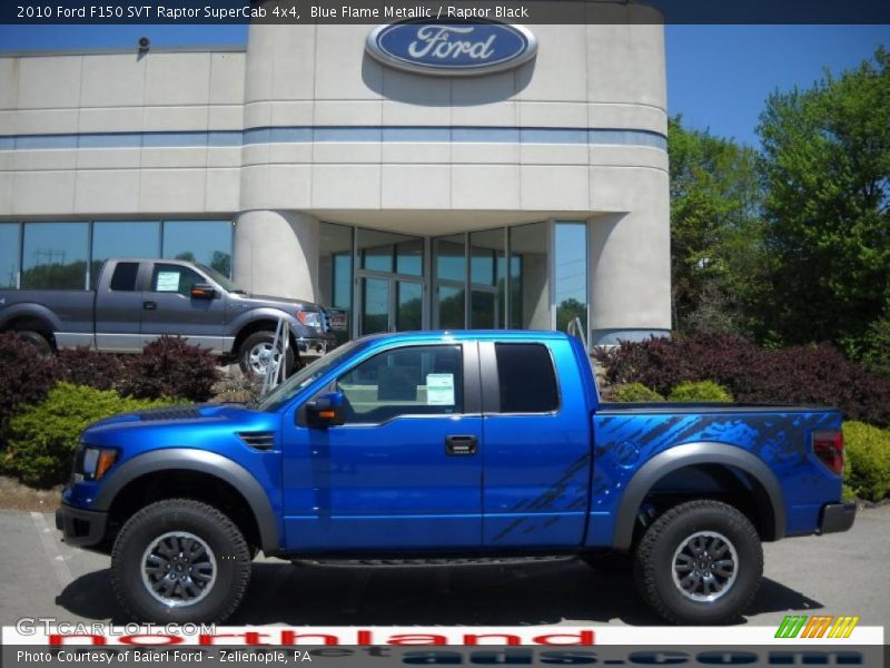 Blue Flame Metallic / Raptor Black 2010 Ford F150 SVT Raptor SuperCab 4x4