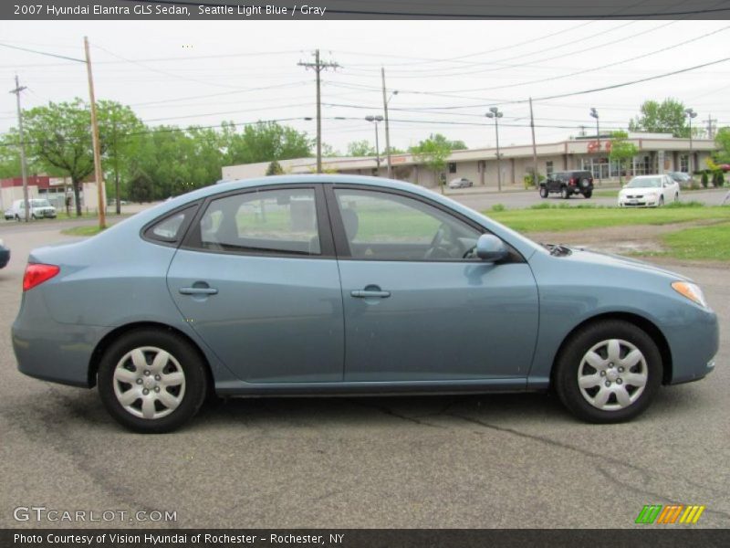 Seattle Light Blue / Gray 2007 Hyundai Elantra GLS Sedan