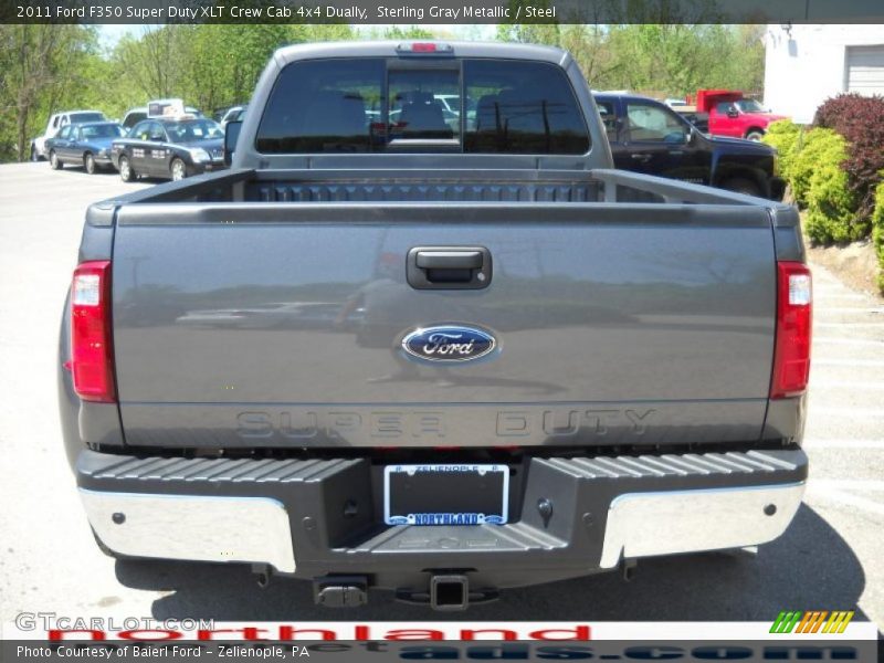 Sterling Gray Metallic / Steel 2011 Ford F350 Super Duty XLT Crew Cab 4x4 Dually